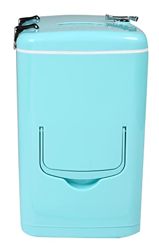 Frigidaire EFMIS175-BLUE Portable Mini Fridge-Retro Extra Large 9-Can Travel Compact Refrigerator, Blue, 6 Liters