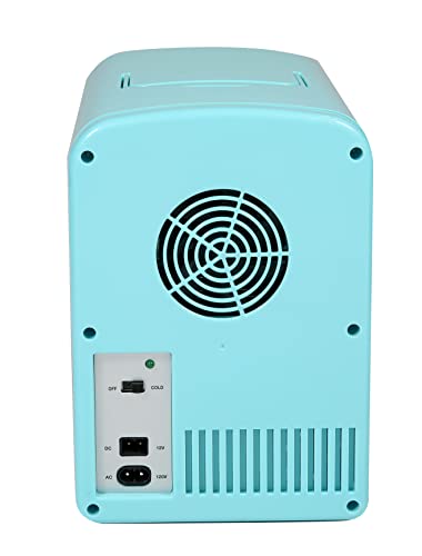 Frigidaire EFMIS175-BLUE Portable Mini Fridge-Retro Extra Large 9-Can Travel Compact Refrigerator, Blue, 6 Liters