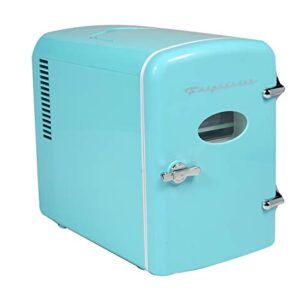 Frigidaire EFMIS175-BLUE Portable Mini Fridge-Retro Extra Large 9-Can Travel Compact Refrigerator, Blue, 6 Liters