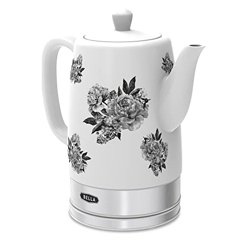 BELLA 1.5L Electric Ceramic Kettle, Black Floral