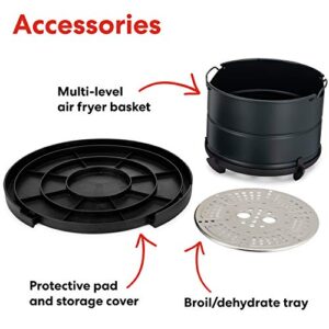 Instant Pot Air Fryer Lid 6 in 1, No Pressure Cooking Functionality, 6 Qt, 1500 W,Black