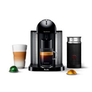 nespresso vertuo coffee and espresso machine by breville, 5 cups, black