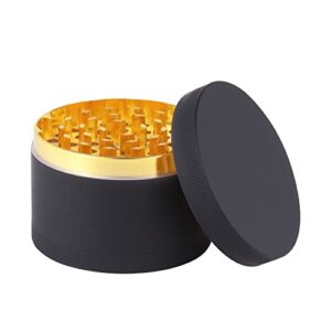 TIRIRS 2.5" Aluminium Grinder for Spice, Black