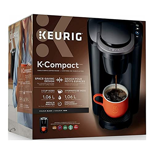 Keurig MAIN-85544 Compact Single-Serve K-Cup Pod Coffee Maker, Black, 2.3