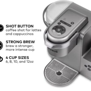 Keurig K-Cafe C Single Serve K-Cup Pod C Latte and Cappuccino Maker, 12, Nickel