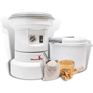 powerful high speed electric grain mill grinder for healthy gluten-free flours – grain grinder mill, wheat grinder, flour mill machine and flour mill grinder for home and professional use – wondermill
