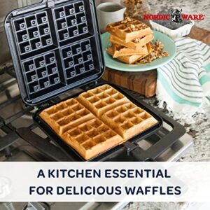 NordicWare 15040 Cast Aluminum Stovetop Belgium Waffle Iron