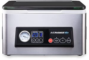 avid armor – chamber vacuum sealer machine usv20 ultra series, vacuum food sealer for wet foods, meat sealers vacuum packing machine, compact vacuum chamber sealer with 11.5-inch vaccum sealer bar