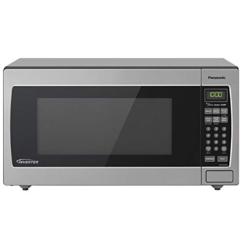 Panasonic Microwave Oven NN-SN766S Stainless Steel Countertop/Built-In with Inverter Technology and Genius Sensor, 1.6 Cubic Foot, 1250W