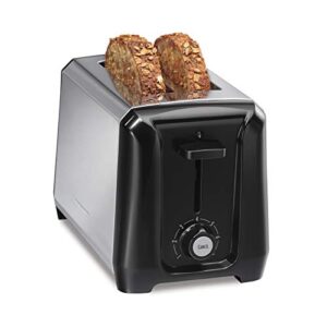 hamilton beach 22671 toaster, 2-slice, black and stainless