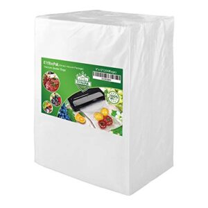 kitvacpak 200 quart 8x12 vacuum food sealer bags with bpa free and heavy duty,commercial grade vacuum sealer freezer bags compatible with any type vacuum sealer machine