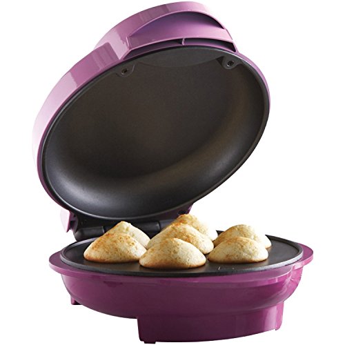 Brentwood Mini Cupcake Maker Machine Non-Stick, 7, Pink