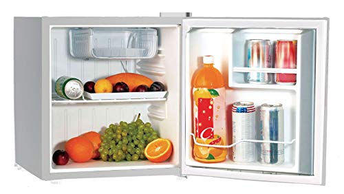 Frigidaire EFR176-MOONBM 1.6 cu ft Moonbeam Retro Fridge with Side Bottle Opener. for The Office, Dorm Room or Cabin