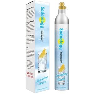 sodaology 60l co2 carbonator compatible with sodastream appliances,14.5oz, set of 1