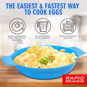 Rapid Egg Cooker | Microwave Scrambled Eggs & Omelettes in 2 Minutes | Perfect for Dorm, Small Kitchen, or Office | Dishwasher-Safe, Microwaveable, & BPA-Free