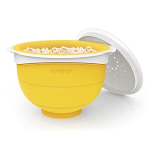 opopop silicone popcorn popper – microwave popcorn maker collapsible bowl, bpa-free and dishwasher safe