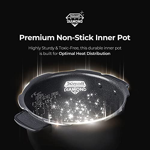 CUCKOO CRP-P0609S | 6-Cup (Uncooked) Pressure Rice Cooker | 12 Menu Options: Quinoa, Nu Rung Ji, GABA/Brown Rice & More, Made in Korea | Black/Copper