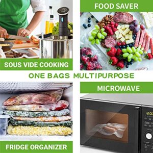 Geniusidea 11" x 50' 2 Rolls Vacuum Sealer Bags for Food Saver (100ft) Seal a Meal Commercial Grade Bags BPA Free Heavy Duty Great for Vac Storage Meal Prep or Sous Vide, White