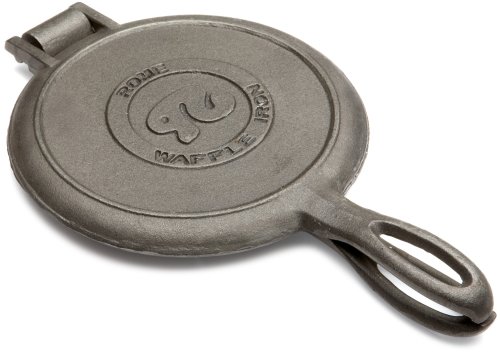 Rome Industries Old Fashioned Waffle Cast Iron, Black