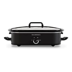[new] magnifique 4-quart casserole manual slow cooker with keep warm setting – perfect kitchen small appliance for family dinners – large enough to serve 4+ people