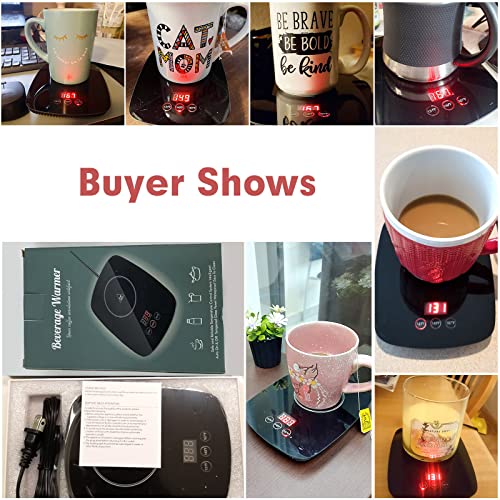 YEOSEN Coffee Mug Warmer - Coffee Cup Warmer with 3 Temperature Setting , Adjustable Temperature Beverage Warmer with Auto Shut Off ,Coffee Gifts (Without Mug)