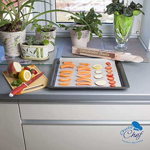 Chuzy Chef Set of 9 Dehydrator Sheets - Baking Mat Teflon Dehydrator Sheet - 14'' X 14'' Food Dehydrator Tray Liners Non Stick Sheets Baking Mat Food Dryer Sheet For Excalibur