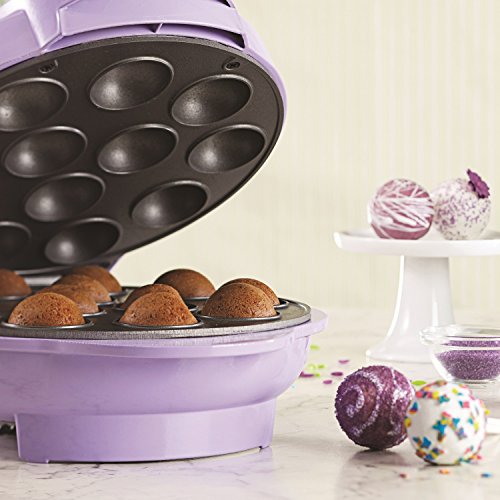 Brentwood Cake Pop Maker Non-Stick, 12, Purple