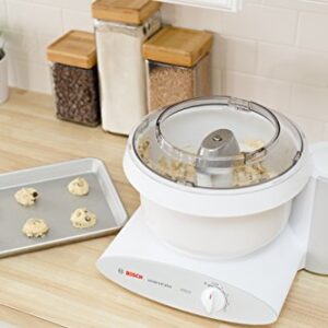 Bosch MUM6N10UC Universal Plus Stand Mixer, 800 Watt, 6.5-Quarts with Bowl Scraper and Cake Paddles