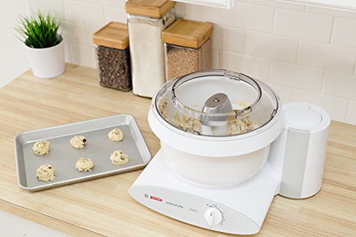 Bosch MUM6N10UC Universal Plus Stand Mixer, 800 Watt, 6.5-Quarts with Bowl Scraper and Cake Paddles