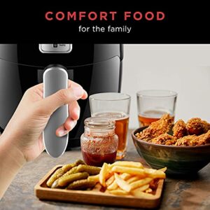 Chefman Small Compact Air Fryer Healthy Cooking, 2 Qt Nonstick, User Friendly and Adjustable Temperature Control w/ 60 Minute Timer & Auto Shutoff, Dishwasher Safe Basket, BPA-Free, 2 Quart, Black