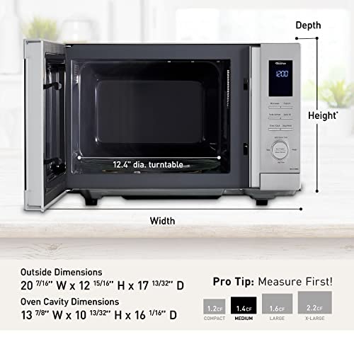 Panasonic NN-SV79MS 1.4 cu.ft Smart Inverter Works with Alexa Countertop Microwave Oven 1200Watt Power with Genius Sensor Cooking, Stainless Steel