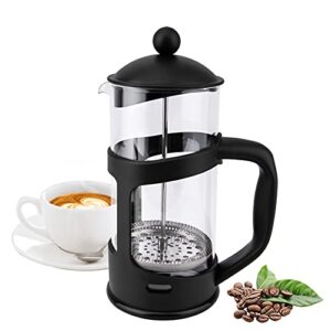 RAINBEAN Mini French Press Coffee Maker 1 Cups, 12oz Coffee Press, Perfect for Coffee Lover Gifts Morning Coffee, Maximum Flavor Coffee Brewer with Stainless Steel Filter, 350ml - Small
