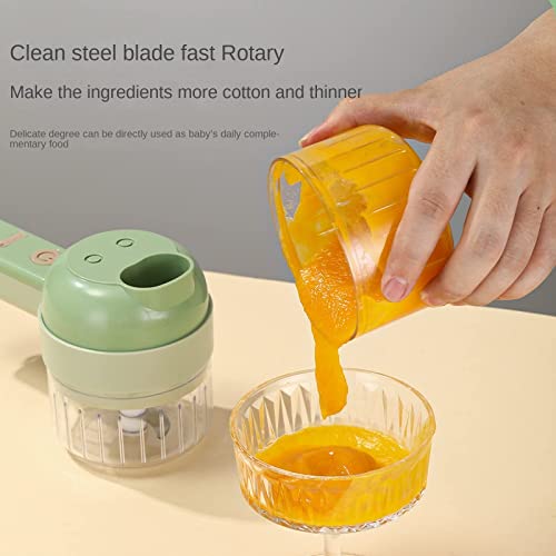 4 in 1 Handheld Electric Food Cutter Set, Kitchen Gods Wireless Food Processor for Fruits, Vegetables and Meat