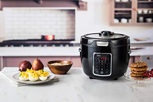 Aroma Professional ARC-1230B Grain, Oatmeal,Slow Cooker, Saute, Steam, Timer, 10 Cup Uncooked/20 Cup Cooked, Black