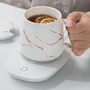 Coffee Mug Warmer, Cup Warmer for Desk Automatic Shut Off, Beverage Warmers with Touch Screen Switch for Coffee, Water, Milk, Tea