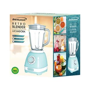 Brentwood Appliances JB-330BL 2-Speed Retro Blender with 50-Ounce Plastic Jar