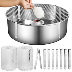 juexica sets cotton candy mesh clip stabilizer kit white cotton candy machine supplies reusable candy making accessories compatible cotton candy machine candy floss maker kitchen 4.25 x 0.5 inches