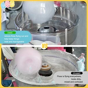 Juexica Sets Cotton Candy Mesh Clip Stabilizer Kit White Cotton Candy Machine Supplies Reusable Candy Making Accessories Compatible Cotton Candy Machine Candy Floss Maker Kitchen 4.25 x 0.5 inches