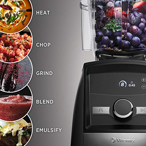 Vitamix A3300 Ascent Series Smart Blender, Professional-Grade, 64 oz. Low-Profile Container, Black