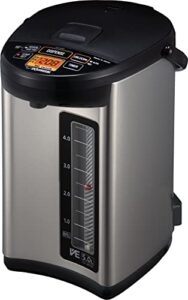 zojirushi cv-jac50xb, ve hybrid water boiler & warmer, 5.0 liter, stainless black, made in japan