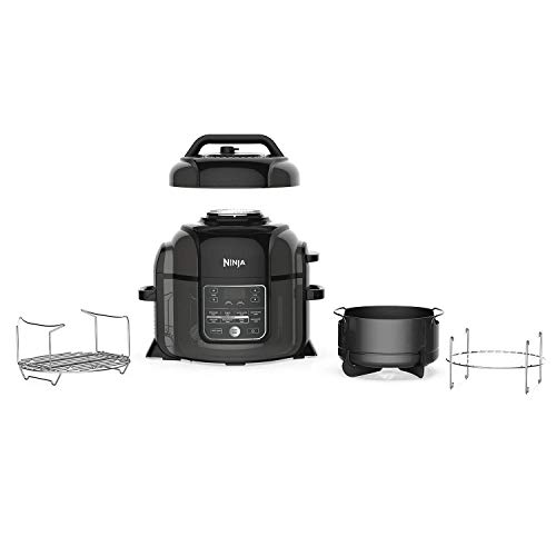 Ninja OP305 Foodi 6.5 Quart Pressure Cooker That Crisps, Steamer & Air Fryer with TenderCrisp Technology Multi-Cooker and Fryer All-in-One (Renewed)