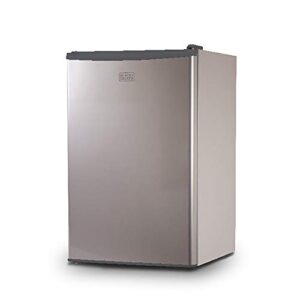 black+decker bcrk43v compact refrigerator energy star single door mini fridge with freezer, 4.3 cubic ft., vcm