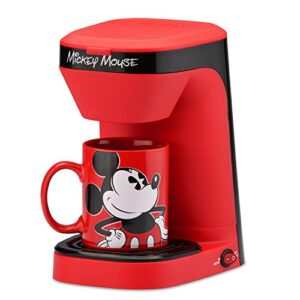 disney mickey mouse 1-cup coffee maker with mug