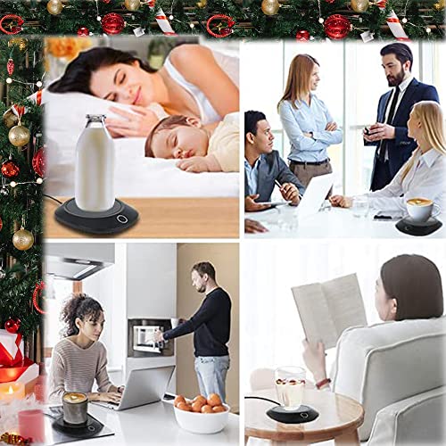 Coffee Mug Warmer Smart Beverage Warmer,Coffee Cup Warmer for Desk with Auto Shut Off Mug Heater & Detachable Cable,Milk Tea Cocoa Candle Warmer Heating Plate,Coffee Warmer for Desk Office Home Gift