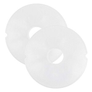nesco lm-2-6 round plastic mesh 13 1/2″ clean-a-screens, for dehydrators, (pack of 2)