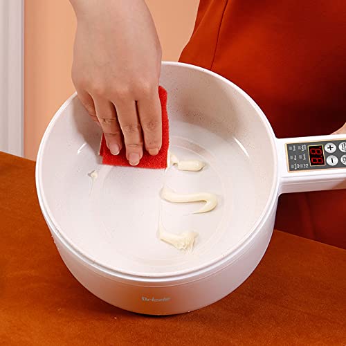 Drizzle Electric Hot Pot Cooker Steamer 1.8L - Multifunctional Non-stick Pan - Dormitory Office Portable Ramen Cooker Steamer Boil Dry Protection - Suitable For Noodles Steak Cooker Eggs Stir-Frying Pasta Oatmeal Smart Button