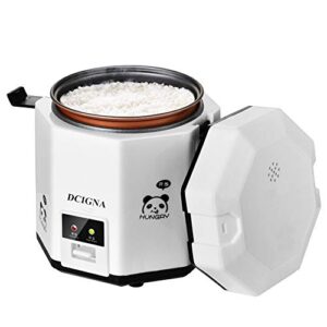 dcigna 1.2l mini rice cooker, electric lunch box, travel rice cooker small, removable non-stick pot, keep warm function, suitable for 1-2 people – for cooking soup, rice, stews, grains & oatmeal