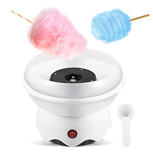 Mini Cotton Candy Machine for Kids, Includes Sugar Scoop, Sticks Cotton Candy Maker for Birthday Party, Gifts, Home Uses