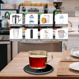 Coffee Mug Warmer,Coffee Warmer with Auto Shut Off for Home Office Desk, Coffee Cup Heater Smart Temperature Settings,Candle Wax Heating Plate.