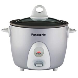 panasonic sr-g06fgl rice, steamer & multi-cooker, 3-cup (uncooked), 3 cups 6 cups cooked, silver